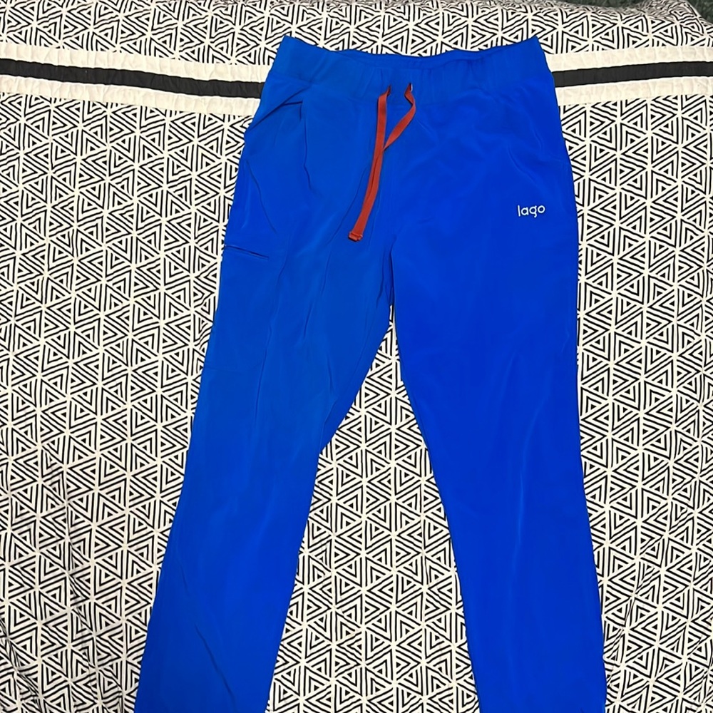 Lago Royal Blue Scrub Pants